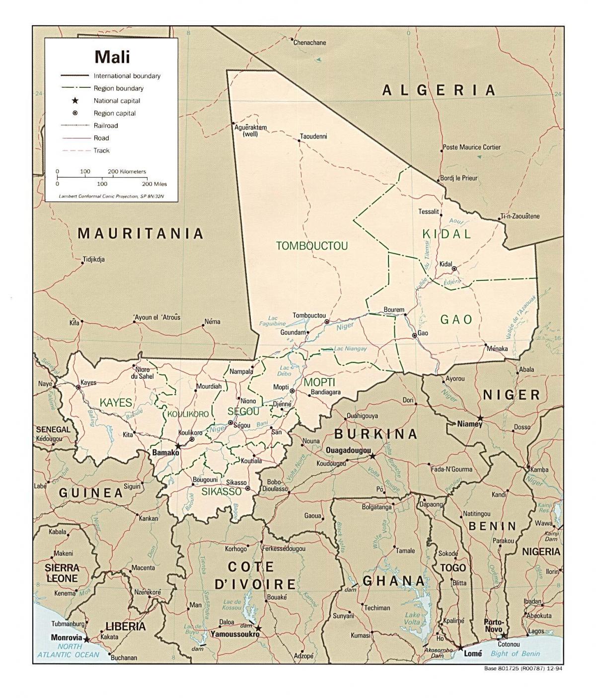 Mapa Mali herriko
