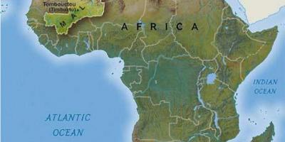 Mali mendebaldeko afrikako mapa