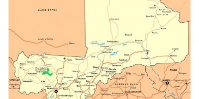 Mapa Mali hiri